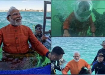 PM Modi dives deep into the sea to visit the lost city of Dwarka