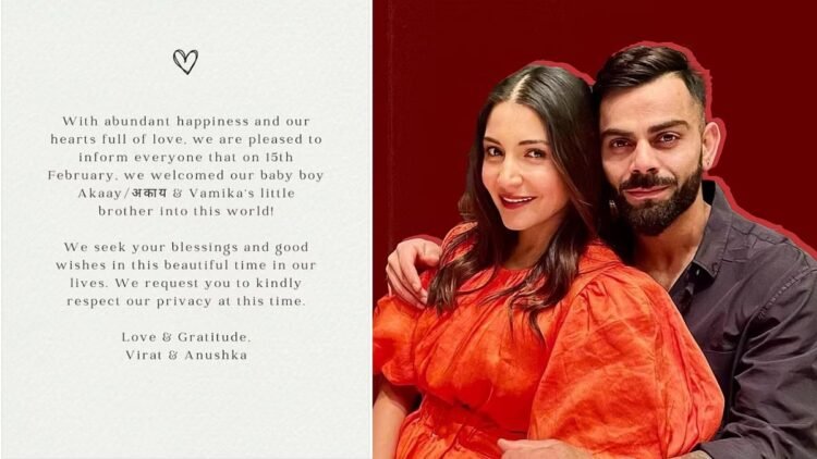 Anushka Sharma, Virat Kohli become parents to baby boy, Akaay