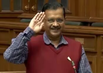 CM Kejriwal, AAP MLAs ‘Salute’ Sisodia in Delhi Assembly on His 1 Year in Jail