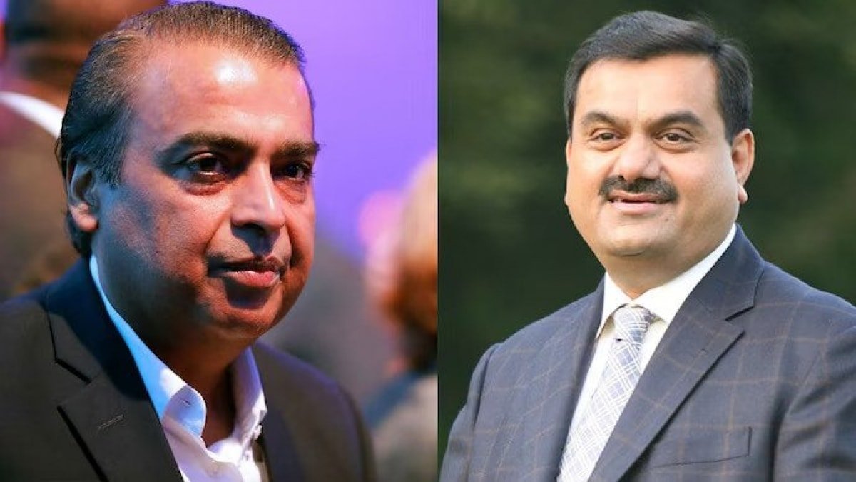 Mukesh Ambani Leads, Gautam Adani Surges