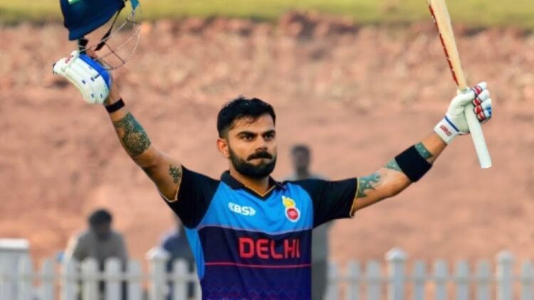 Kohli Century Anchors Delhi’s Chase Against Andhra Pradesh