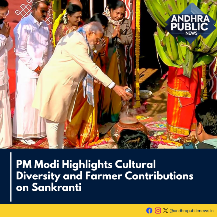 PM Modi Extends Sankranti Greetings, Highlights India’s Cultural Unity